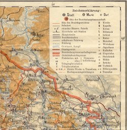 Karte aus dem Jahre 1939 - Quadrant 1