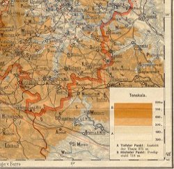 Karte aus dem Jahre 1939 - Quadrant 4