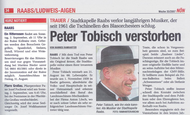 Ritteressen in der Ruine Kollmitz - "N�N" Woche 35 29.09.2007 - Waidhofner Zeitung - Seite 34